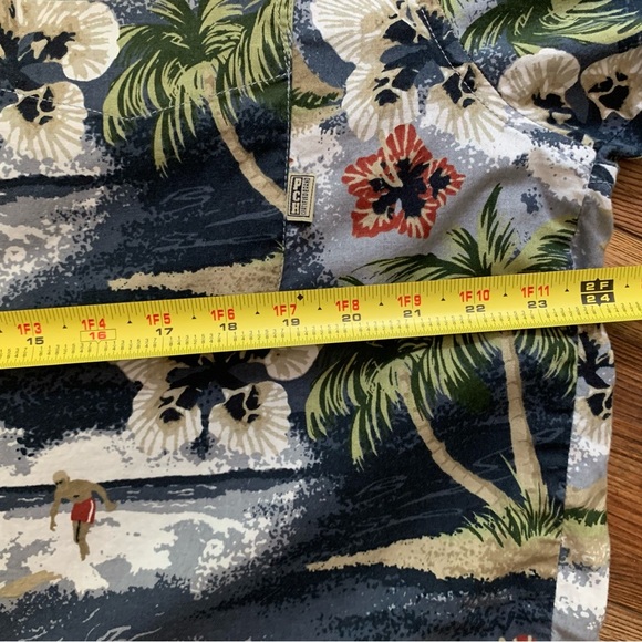 Vintage PCH Tropical Floral Button-Up Shirt Size Large - Picture 8 of 11